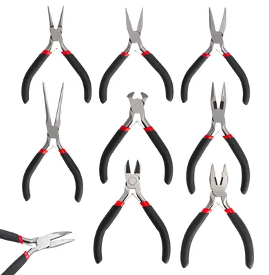 Imagen del producto de Juego de 8 pinzas de precisión para manualidades y modelismo