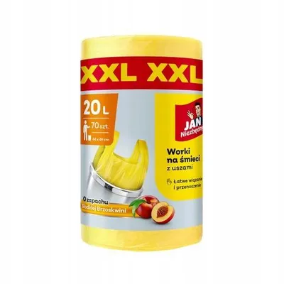 Obrázek produktu pro Jan Niezbędny – 20l vázací vonné pytle na odpadky, role XXL, 70 ks