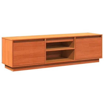 Immagine prodotto di Mobile TV marrone cera 140x35x40 cm in legno di pino massiccio