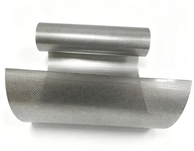 Geperforierte Edelstahlplatte 304, 0,8 mm, 25 x 100 cm