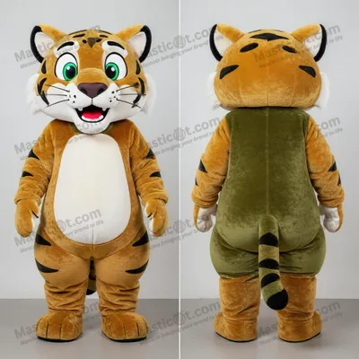 Image de Mascotte MASTICOT Smilodon à épaules larges en velours