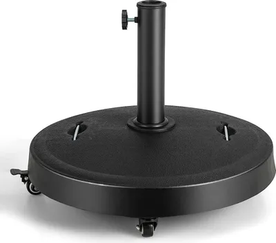 Produktbild von COSTWAY Stojak na parasol 23 kg z kółkami i uchwytami, stojak na parasol do masztów 38/48 mm, Ø52 cm Stojak na parasol do ogrodu, na balkon