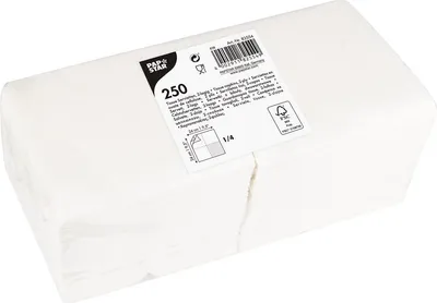 Produktbild von Papstar 82554, Weiß, Seidenpapier, Einfarbig, 34 g/m², 250 mm, 250 mm