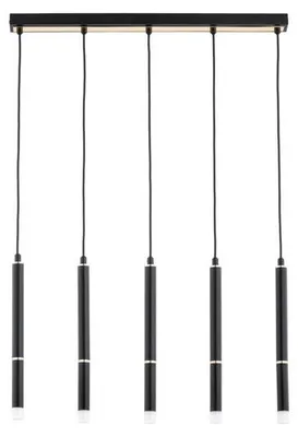 Immagine prodotto di Lampada a sospensione DESTO nero-oro 5xG9x10W in metallo, dimensioni: 85x5x6,5 cm, IP20, Alfa