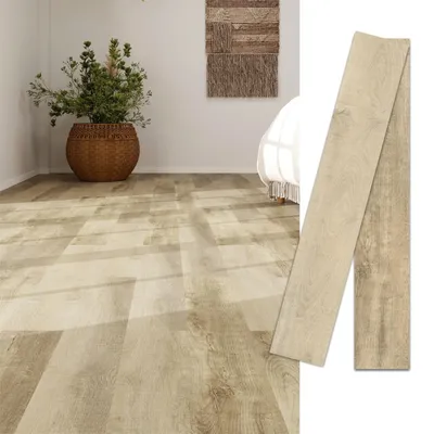 Obrázok produktu pre Samolepiaca vinylová podlaha s dreveným vzhľadom, 5 m², vhodná do kuchyne a kúpeľne
