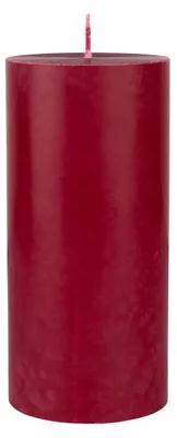 Produktbild von 12x Stumpenkerzen, 100% Stearin, ca. 50h 150 x 70 mm   bordeaux