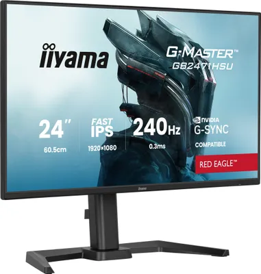 Produktbild von iiyama G-MASTER GB2471HSU-B1, 60,5 cm (23.8"), 1920 x 1080 Pixel, Full HD, Schwarz