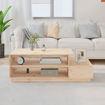 Produktbild von Couchtisch 120x50x40,5 cm Massivholz Kiefer , Couchtische Design 2024