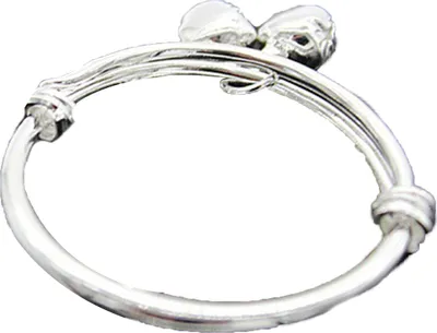 Produktbild von Armband mit Prägedesign, verstellbarer Schmuck, Glockenanhänger, Baby-Armreif für Kleinkinder-2#