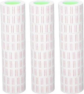 Obrázek produktu pro 15000 štítků cenovky 21x12mm pro etiketovací pistoli MX5500 - jednořádkové papírové štítky cenovky
