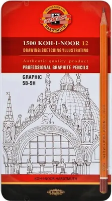 Immagine prodotto di Set di matite 5B-5H 12 pezzi Koh-i-noor