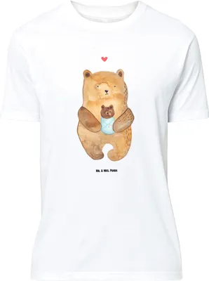 Produktbild von Mr. & Mrs. Panda Tshirt Bär Baby - Weiß - Geschenk, Shirt, Nichte, Oversize T-Shirt, Mutter, Statement, XXL, Teddy, Geburtstag, Geburt