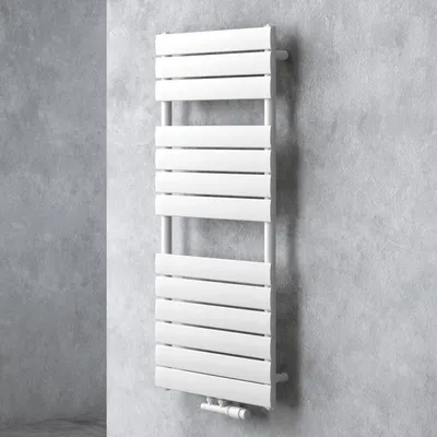 Immagine prodotto di doporro Scaldasalviette 120x60cm, Radiatore Piatto Termoarredo da Bagno Riscaldamento da Acqua Calda Portasciugamani in Acciaio, Bianco