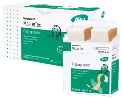 Produktbild von MasterTex Fingerpflaster, 16 x 2,5 cm, 5 x 30 Stück