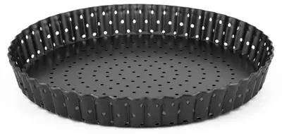 Perforierte Quicheform 20 cm, antihaftbeschichtet, mit herausnehmbarem Boden
