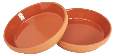 Immagine prodotto di Sottovaso in terracotta rotondo - Diametro interno 12 cm - Confezione da 2 - Per vasi da fiori
