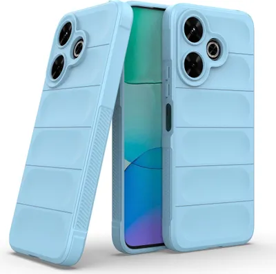 Produktbild von Handy Hülle für Xiaomi Redmi 13 Grip Case Cover Schutzhülle Softgrip Farbe: Hellblau