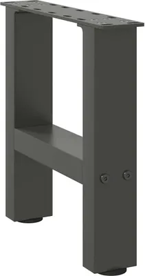 Imagen del producto de Patas para mesa de centro antracita (2 unidades, 30 x 31 cm, acero)