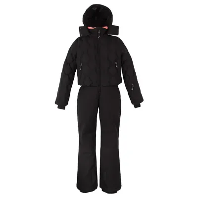 Produktbild von killtec Ski Overall Kinder schwarz Stepp-Optik wasserdicht Gr. 128