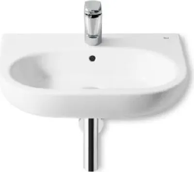Zdjęcie produktu dla Roca Meridian - Umywalka 600x460 mm, z przelewem, z otworem na baterię, biała A327242000