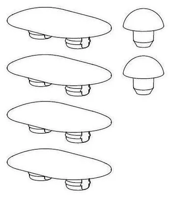 Produktbild von Puffer-Set + 2 mm, fr WC-Sitz MH/NC/ES