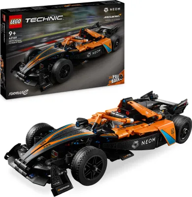 Produktbild von LEGO Technic NEOM McLaren Formula E Race Car, Rennwagen Spielzeug für Kinder ab 9 Jahren, Jungen und Mädchen, Modellfahrzeug-Bausatz, Dekoration für das Kinderzimmer, Geschenkidee zum Geburtstag 42169