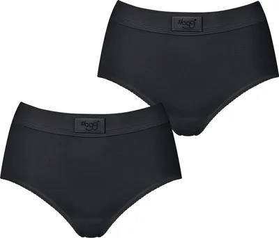 Produktbild von sloggi Damen Maxislip 2-Pack Double Comfort - BLACK - Größe 46