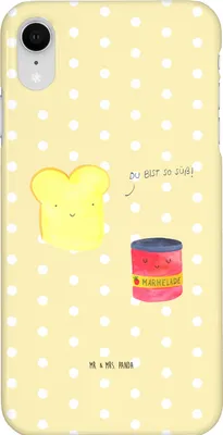 Produktbild von Mr. & Mrs. Panda Iphone XR Handyhülle Toast Marmelade - Gelb Pastell - Geschenk, Dreamteam, Lustige Sprüche, Premium Kunststoff, Süß, Toastbrot, Brot, Handy Case