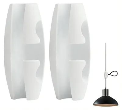 Obrázok produktu pre 2 kusy káblochráňčov pre závesné lampy, biele