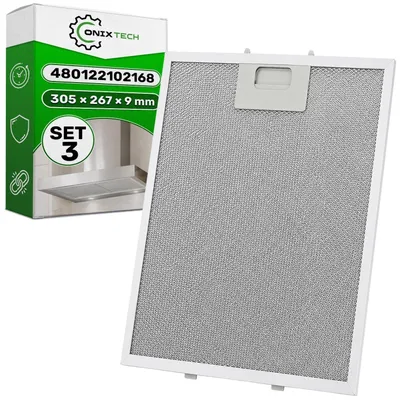 Obrázok produktu pre Sada 3 filtrov pre odsávaciu digesticu, rozmer 305 x 267 x 9 mm
