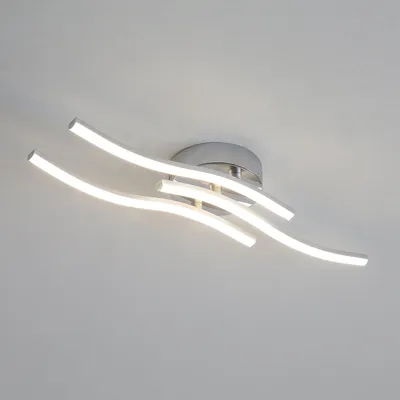 Produktbild von Comely Moderne LED Deckenleuchte, Silbrig 18W 2000LM Deckenlampe LED 4500K