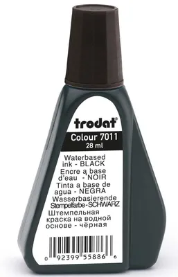 Produktbild von Stempelfarbe ohne Öl 28ml schwarz