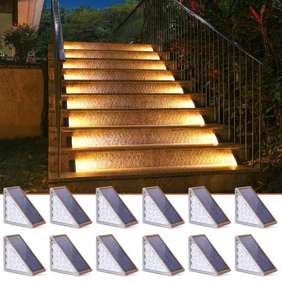 Obrázok produktu pre Vonkajšie reflektory, 12 kusov, teplá biela LED, stupeň krytia IP67 (vodotesné)