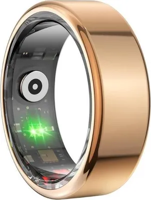 Produktbild von Colmi R02 Smart Ring, überwacht Herzfrequenz, Schlaf & Blutsauerstoff, Schrittzähler, IP68 - Farbe: gold - Größe: 12