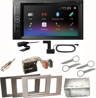Produktbild von Pioneer DMH-A240DAB DAB+ Bluetooth Einbauset für Ford Focus C-Max Fiesta Transit