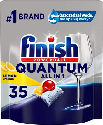 Zdjęcie produktu dla Finish Kapsułki do zmywarki Quantum All-in-1 lemon 35 szt.