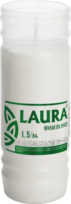 Zdjęcie produktu dla Wkład do znicza parafinowy BISPOL Laura L5 84H 1szt.