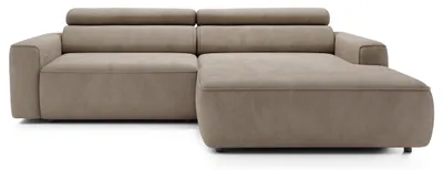 Image de Selsey Fando - Canapé d'angle avec fonction lit, en forme de L, 4 places, en velours beige, 252 cm