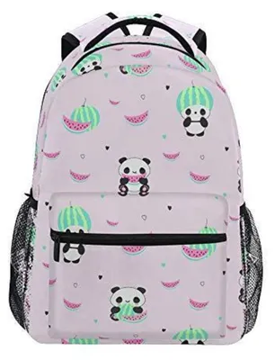 Image de Sac à dos pour enfants, modèle Galaxie Panda 033, grande capacité, dimensions : 29 x 17,6 x 40,6 cm