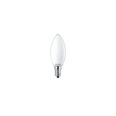Produktbild von Philips Filament-Kerzenlampe, B35 E14, Milchglas, 40 W, 4,3 W, 40 W, E14, 470 lm, 15000 h, Warmweiß