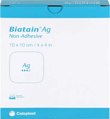 Produktbild von Biatain Ag Schaumverband nicht-haftend 10x10cm, 5 St VER