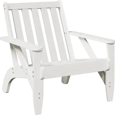 Produktbild von vidaXL Adirondack-Gartenstuhl Weiß 75x77x77 cm Massivholz Kiefer