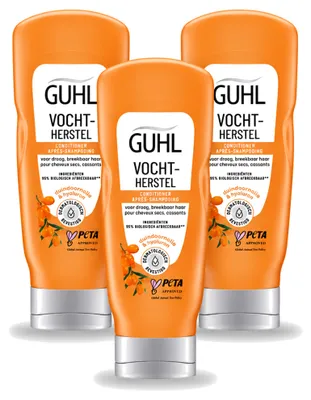 Produktbild von 3 x Guhl Feuchtigkeitsaufbau Creme-Conditioner - 200 ml - Vorteilspackung - 3 Stücke