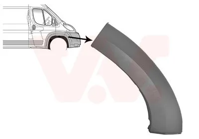 Produktbild von VAN WEZEL Radlauf Verbreiterung Kotflügel für FIAT Ducato Kastenwagen (250, 290) Ducato Pritsche / Fahrgestell (250, 290) Ducato Bus (250, 290)