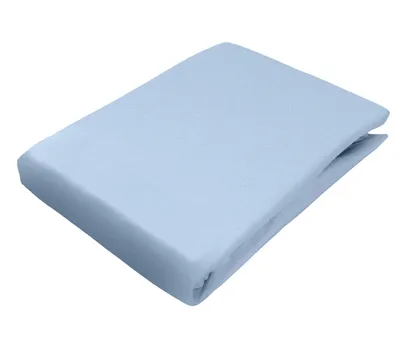 Produktbild von Flanell Spannbetttuch, Spannbettlaken, 180 x 200 cm, blau, 100% Baumwolle, Matratzen bis 25 cm Höhe, sleepling