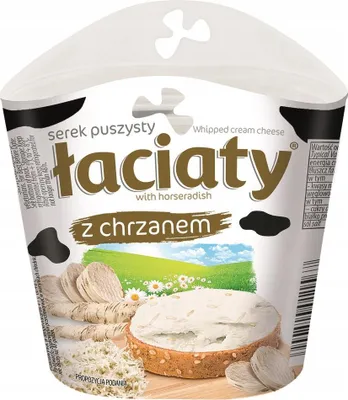 Zdjęcie produktu dla Serek Puszysty Łaciaty z chrzanem 150g