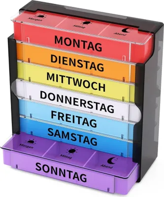 Obrázok produktu pre Box na tabletky 7 dní box na tabletky 3 priehradky organizér bez BPA