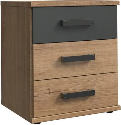 Obrázek produktu pro Nachtkommode >Cheston< in Plankeneiche - 46x55x40cm (BxHxT)