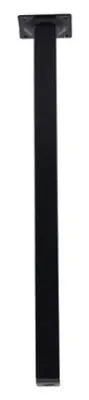 Produktbild von Schwarzes Tischbein Eckig 25 x 25mm Höhe 400mm Möbelfuss Tischstütze aus Metall