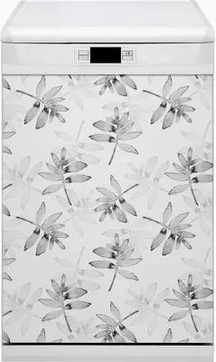 Produktbild von Küche Magnet für Spülmaschine  Abwaschbar 45x80 cm Geschirrspüle  - Blätter